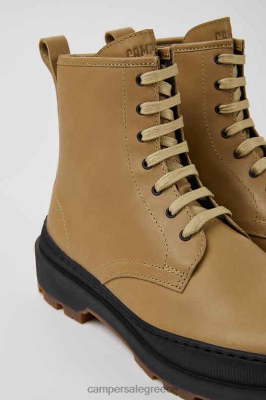 brutus trek michelin μπεζ δερμάτινα μποτάκια για γυναίκες νέες αφίξεις Camper V20TF419 μπεζ