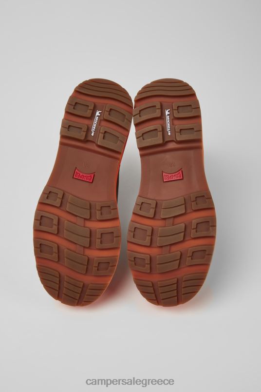 αποκλειστικά μποτάκια brutus trek michelin σε σκούρο γκρι και πορτοκαλί nubuck για γυναίκες Camper V20TF1852 γκρί