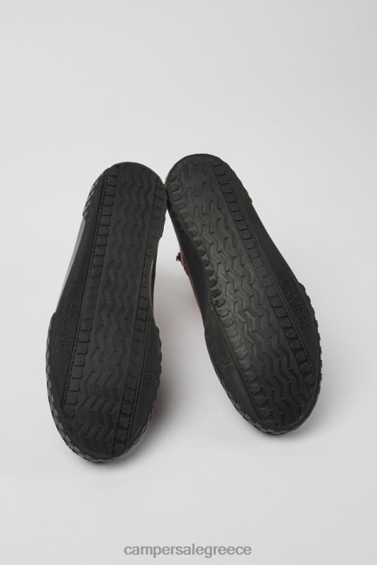 γυναικεία μποτάκια caaleon μπορντό με σχέδιο Camper V20TF589 Βουργουνδία