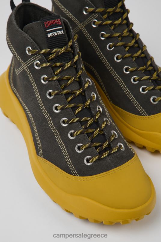 crclr gore-tex γκρι nubuck και υφασμάτινα πάνινα παπούτσια για γυναίκες νέες αφίξεις Camper V20TF1853 γκρί