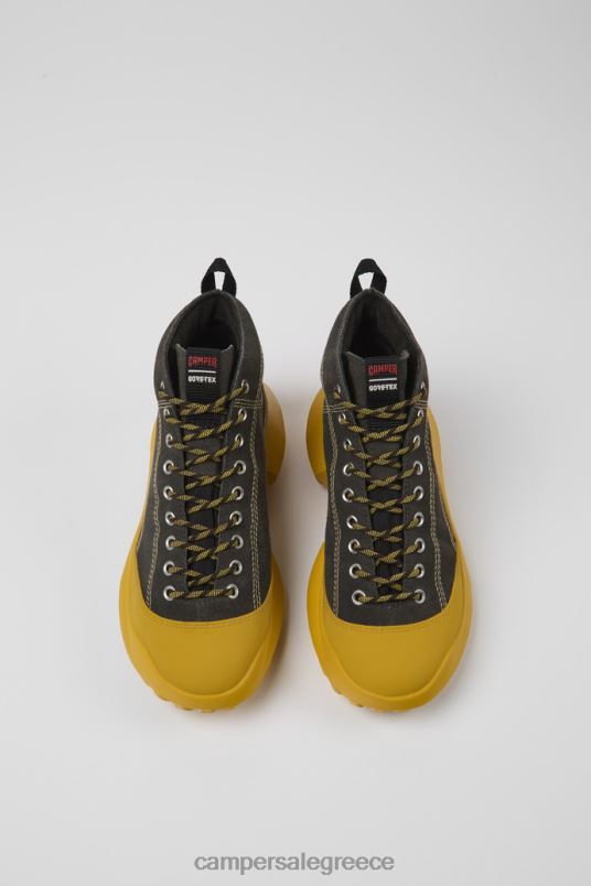 crclr gore-tex γκρι nubuck και υφασμάτινα πάνινα παπούτσια για γυναίκες νέες αφίξεις Camper V20TF1853 γκρί