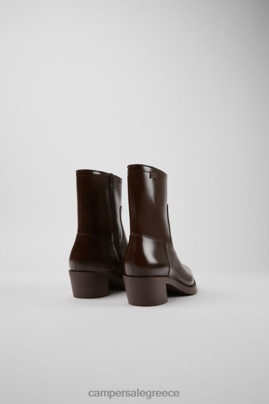 design bonnie σκούρο καφέ μποτάκια για γυναίκες Camper V20TF446 καφέ