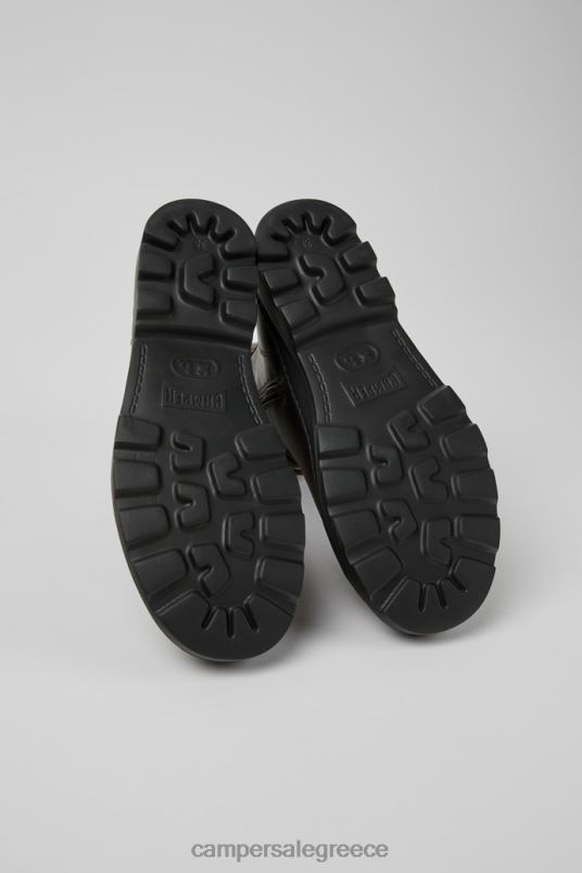 design brutus σκούρο καφέ δερμάτινα μποτάκια για γυναίκες Camper V20TF438 καφέ