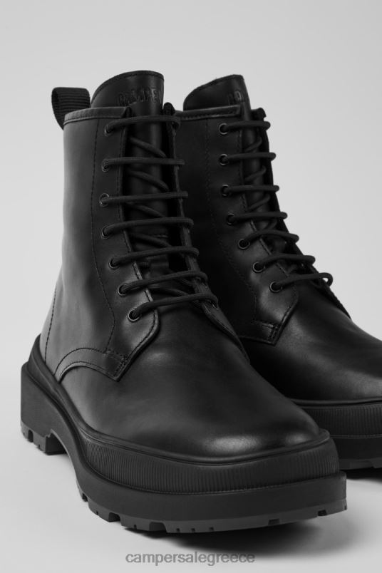 design brutus trek gore-tex μαύρα δερμάτινα μποτάκια με κορδόνια για γυναίκες Camper V20TF418 μαύρος