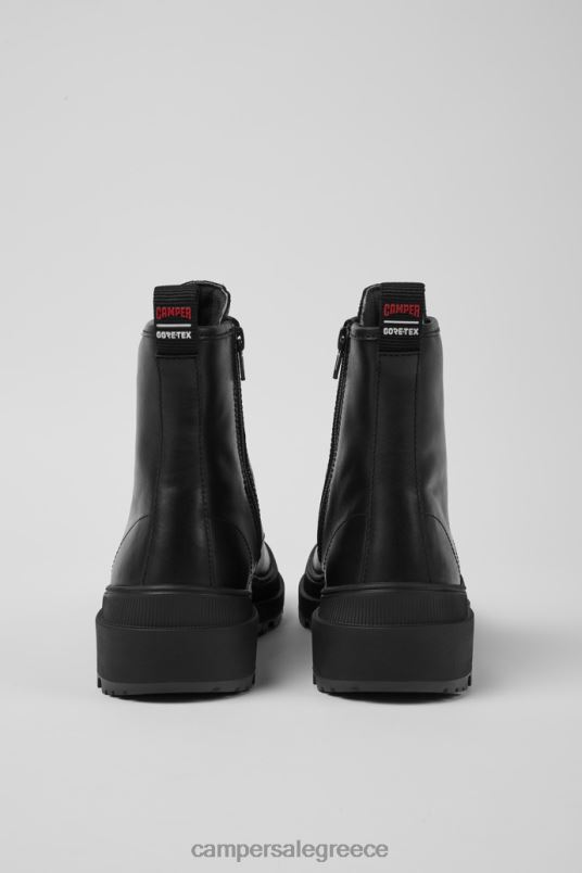 design brutus trek gore-tex μαύρα δερμάτινα μποτάκια με κορδόνια για γυναίκες Camper V20TF418 μαύρος