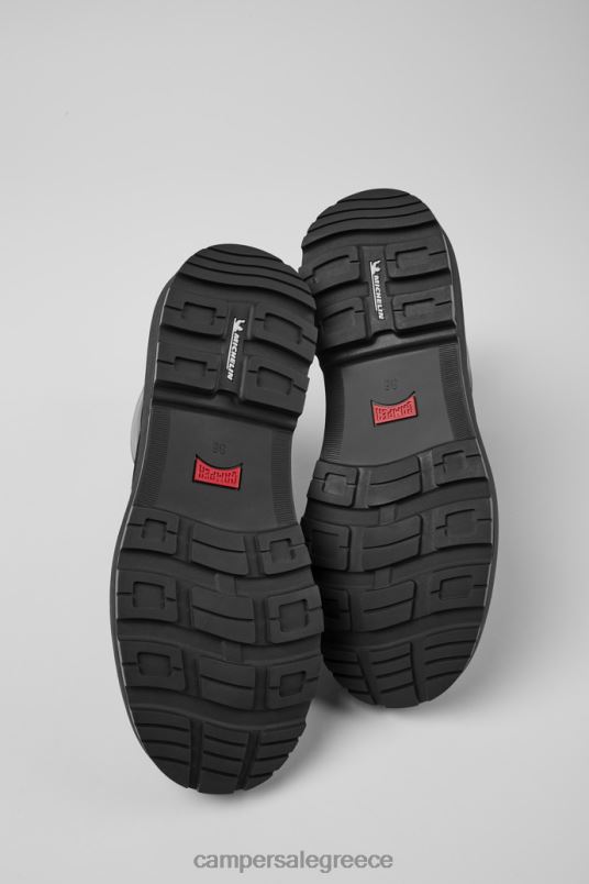 design brutus trek gore-tex μαύρα δερμάτινα μποτάκια με κορδόνια για γυναίκες Camper V20TF418 μαύρος