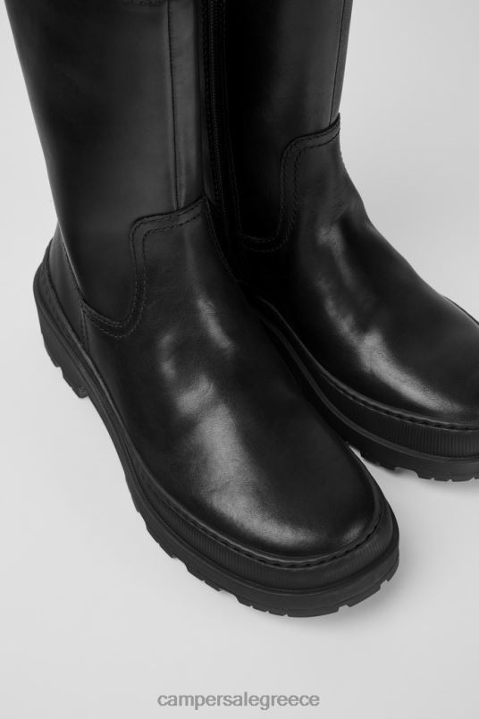 design brutus trek michelin μαύρα δερμάτινα μποτάκια για γυναίκες Camper V20TF421 μαύρος