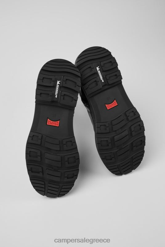design brutus trek michelin μαύρα δερμάτινα μποτάκια για γυναίκες Camper V20TF421 μαύρος