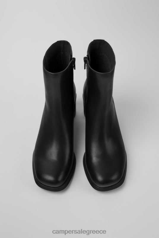 design meda μαύρες δερμάτινες μπότες για γυναίκες Camper V20TF567 μαύρος