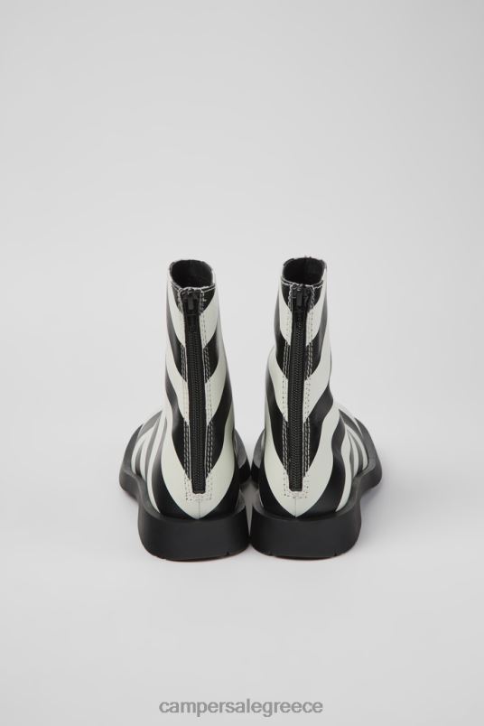design mil 1978 ασπρόμαυρα δερμάτινα μποτάκια για γυναίκες Camper V20TF402 μαύρος