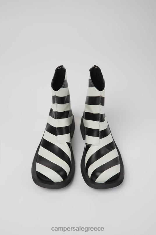 design mil 1978 ασπρόμαυρα δερμάτινα μποτάκια για γυναίκες Camper V20TF402 μαύρος