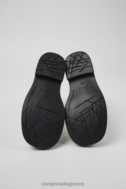 design mil 1978 ασπρόμαυρα δερμάτινα μποτάκια για γυναίκες Camper V20TF402 μαύρος