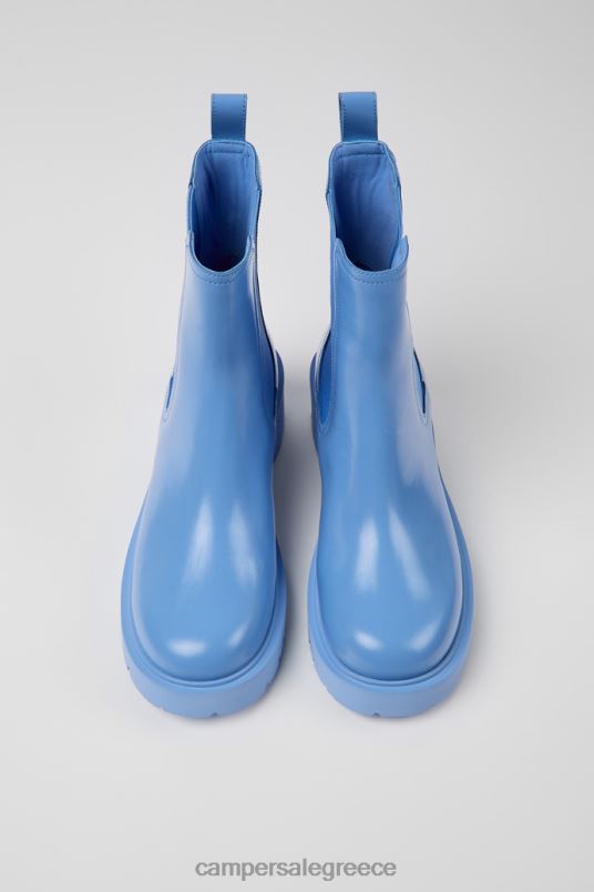 design milah blue δερμάτινες μπότες chelsea για γυναίκες Camper V20TF425 μπλε