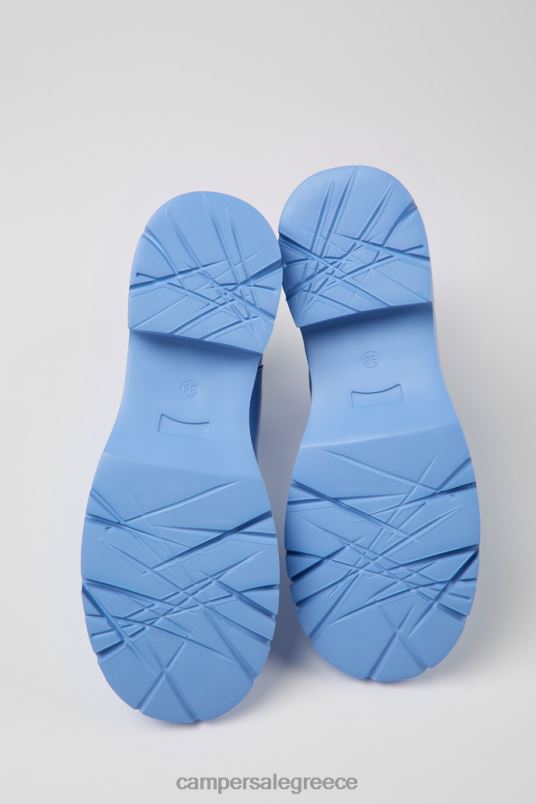 design milah blue δερμάτινες μπότες chelsea για γυναίκες Camper V20TF425 μπλε