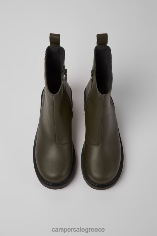 design milah gore-tex πράσινες δερμάτινες μπότες με φερμουάρ για γυναίκες Camper V20TF458 πράσινος