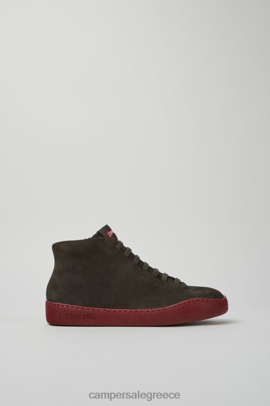 design peu touring γκρι αθλητικά παπούτσια nubuck για γυναίκες Camper V20TF513 γκρί