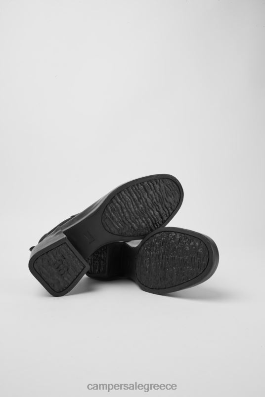 design rain μαύρα δερμάτινα μποτάκια με τακούνια Camper V20TF575 μαύρος