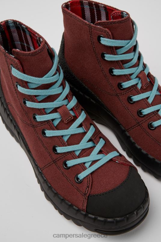 design teix μπορντό καουτσούκ και βαμβακερές μπότες bci Camper V20TF571 Βουργουνδία