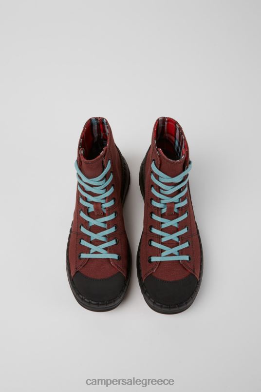 design teix μπορντό καουτσούκ και βαμβακερές μπότες bci Camper V20TF571 Βουργουνδία