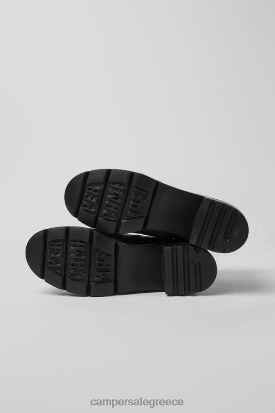 design wanda σκούρο καφέ μποτάκι με φερμουάρ για γυναίκες Camper V20TF502 καφέ