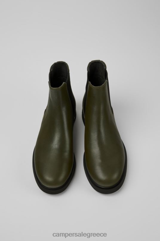 iman σκούρο πράσινο δερμάτινες μπότες chelsea για γυναίκες νέες αφίξεις Camper V20TF503 πράσινος
