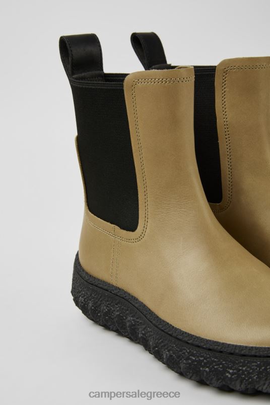 σχεδιαστικά γυναικεία μποτάκια δερμάτινα michelin μπεζ Camper V20TF477 μπεζ