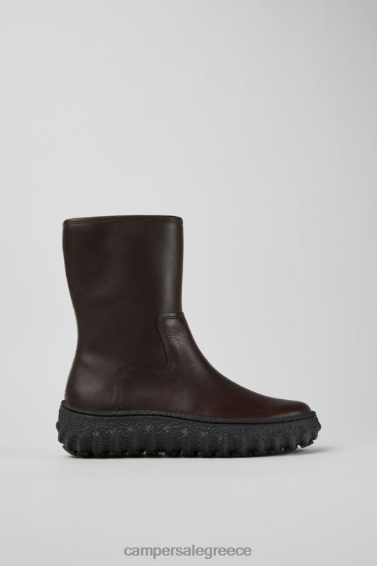 αποκλειστικές γυναικείες δερμάτινες μπότες michelin σκούρο καφέ Camper V20TF479 καφέ