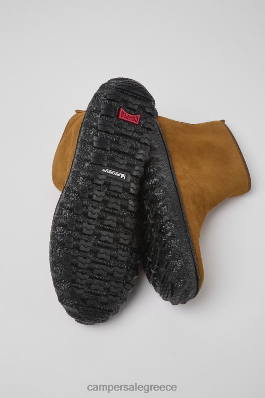 μποτάκια αστραγάλου από καφέ σουέντ michelin νέες παραλαβές Camper V20TF481 καφέ