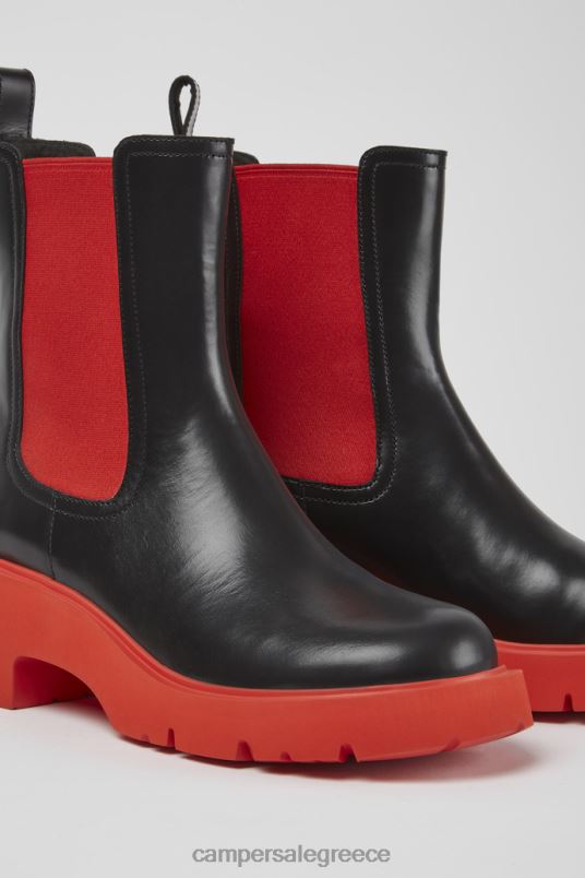 milah μαύρες δερμάτινες μπότες για γυναίκες νέες παραλαβές Camper V20TF572 μαύρος