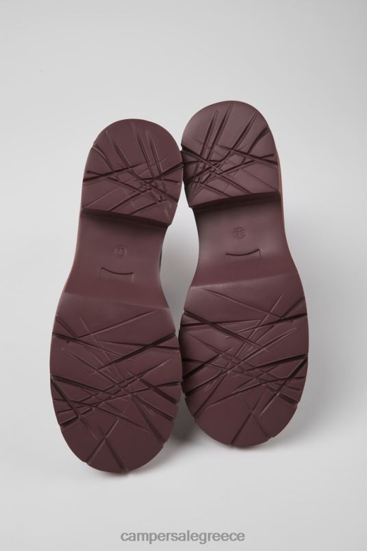 milah μπορντό δερμάτινες μπότες chelsea για γυναίκες νέες αφίξεις Camper V20TF426 Βουργουνδία