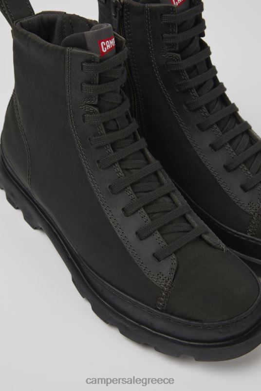 αποκλειστικές γυναικείες μπότες από ύφασμα και nubuck σε σκούρο γκρι brutus Camper V20TF440 γκρί