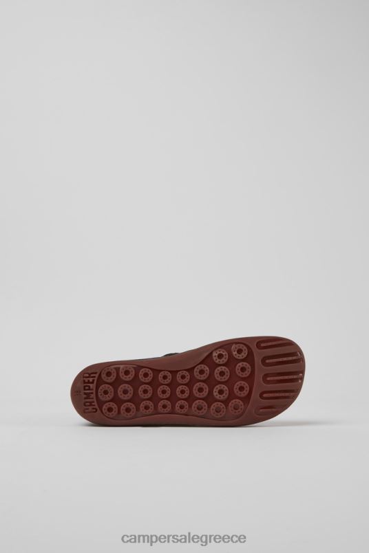 Σχέδιο peu σκούρο γκρι δερμάτινο μποτάκι Camper V20TF544 γκρί