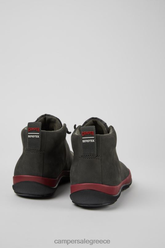 αποκλειστικά δερμάτινα αθλητικά παπούτσια peu pista gore-tex γκρι και μαύρα για γυναίκες Camper V20TF484 γκρί