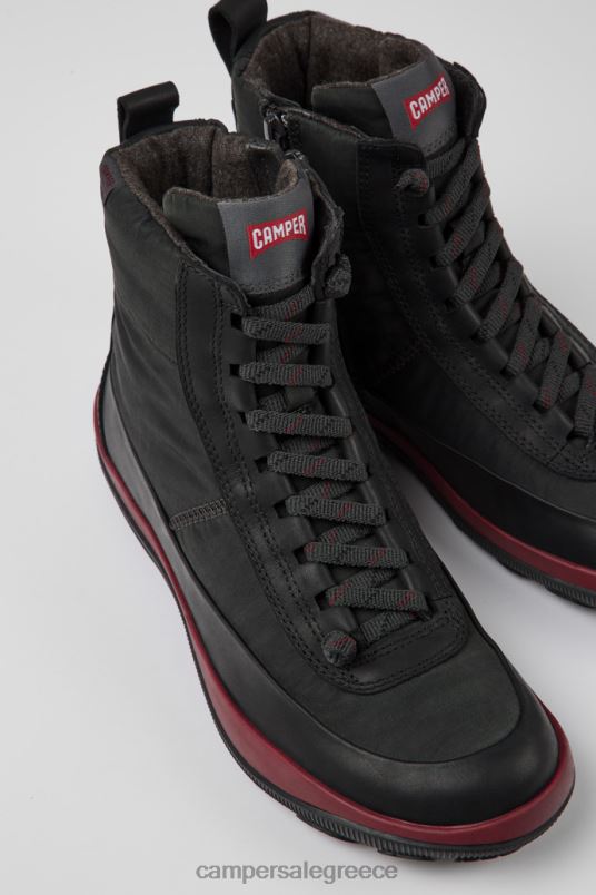 σχέδιο peu pista michelin γκρι ανακυκλωμένες νάιλον και δερμάτινες μπότες για γυναίκες Camper V20TF487 γκρί