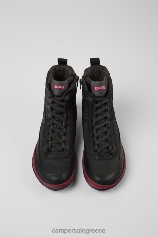 σχέδιο peu pista michelin γκρι ανακυκλωμένες νάιλον και δερμάτινες μπότες για γυναίκες Camper V20TF487 γκρί