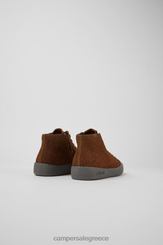 peu touring καφέ και μαύρα ανακυκλωμένα μάλλινα αθλητικά παπούτσια για γυναίκες νέες αφίξεις Camper V20TF510 καφέ