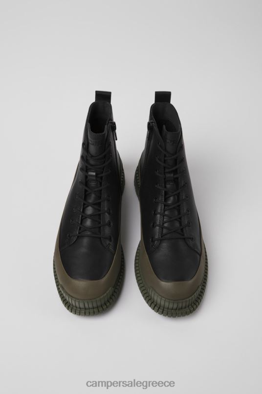 pix μαύρα και πράσινα δερμάτινα μποτάκια για γυναίκες νέες παραλαβές Camper V20TF399 μαύρος
