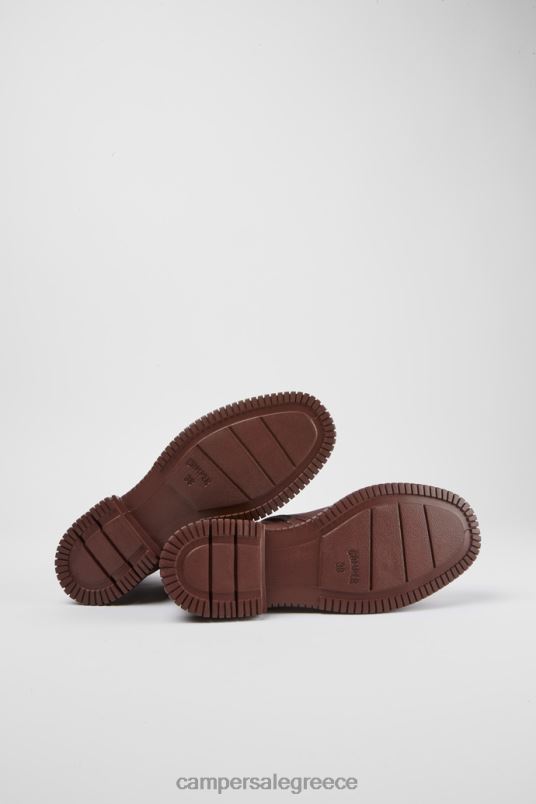 δερμάτινες μπότες με κορδόνια pix σχεδίασης Camper V20TF612 Βουργουνδία