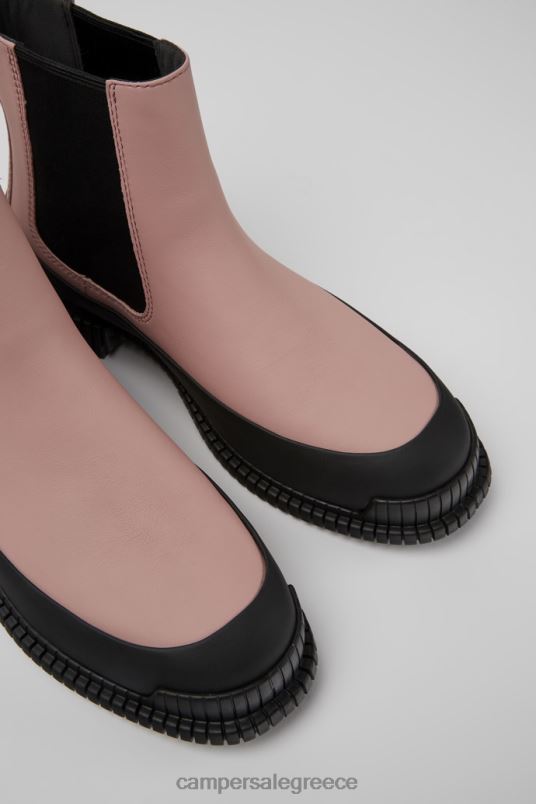pix ροζ και μαύρες δερμάτινες μπότες chelsea για γυναίκες νέες αφίξεις Camper V20TF429 ροζ