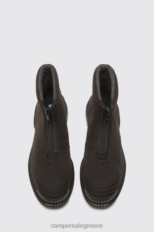 αποκλειστική μαύρη μπότα pix tencel για γυναίκες με φερμουάρ Camper V20TF584 μαύρος