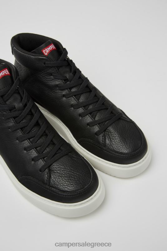 αποκλειστικά γυναικεία αθλητικά παπούτσια runner k21 μαύρα δερμάτινα Camper V20TF393 μαύρος