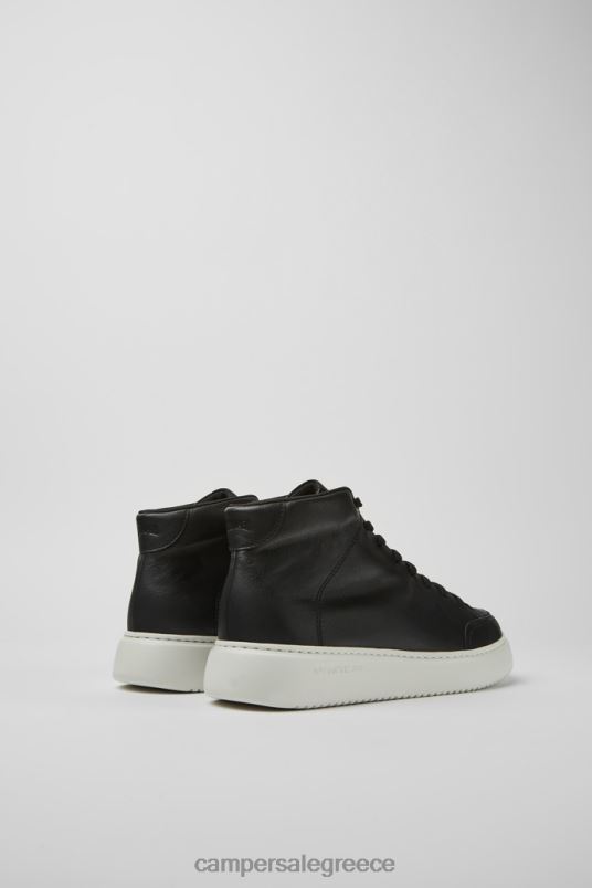 αποκλειστικά γυναικεία αθλητικά παπούτσια runner k21 μαύρα δερμάτινα Camper V20TF393 μαύρος