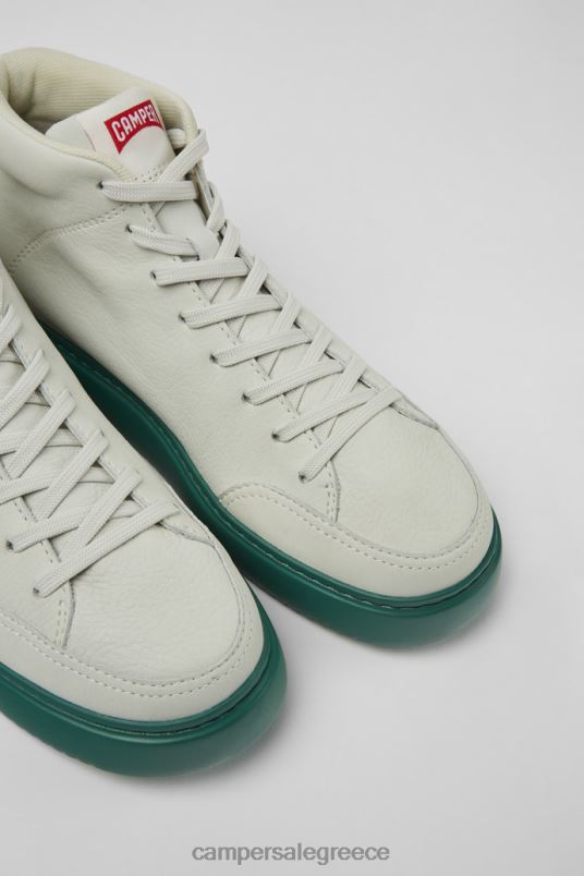 αποκλειστικά γυναικεία αθλητικά παπούτσια runner k21 λευκά μη βαμμένα δερμάτινα Camper V20TF441 άσπρο