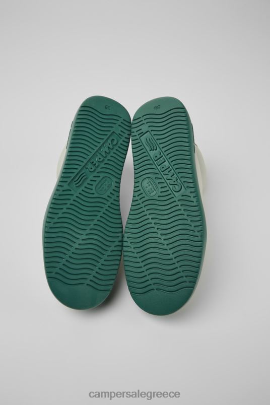 αποκλειστικά γυναικεία αθλητικά παπούτσια runner k21 λευκά μη βαμμένα δερμάτινα Camper V20TF441 άσπρο