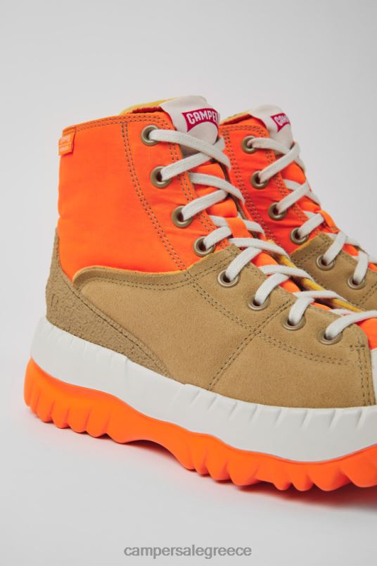 teix πορτοκαλί και μπεζ μποτάκια για γυναίκες νέες αφίξεις Camper V20TF411 πορτοκάλι