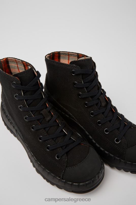 Αποκλειστικές μπότες από μαύρα καουτσούκ teix και βαμβακερές bci Camper V20TF570 μαύρος