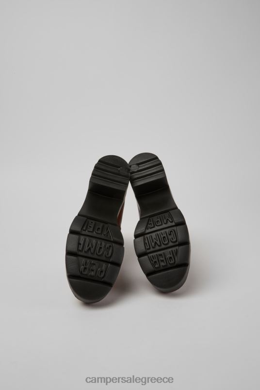 wanda κόκκινο-καφέ μποτάκι με φερμουάρ για γυναίκες νέες αφίξεις Camper V20TF618 το κόκκινο