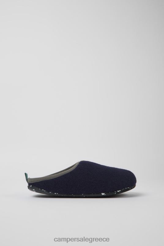 αποκλειστικές δίδυμες μάλλινες παντόφλες μπλε κίτρινες και πράσινες για γυναίκες Camper V20TF1175 μπλε