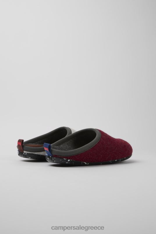 αποκλειστικές δίδυμες πολύχρωμες μάλλινες γυναικείες παντόφλες Camper V20TF1182 πολύχρωμος