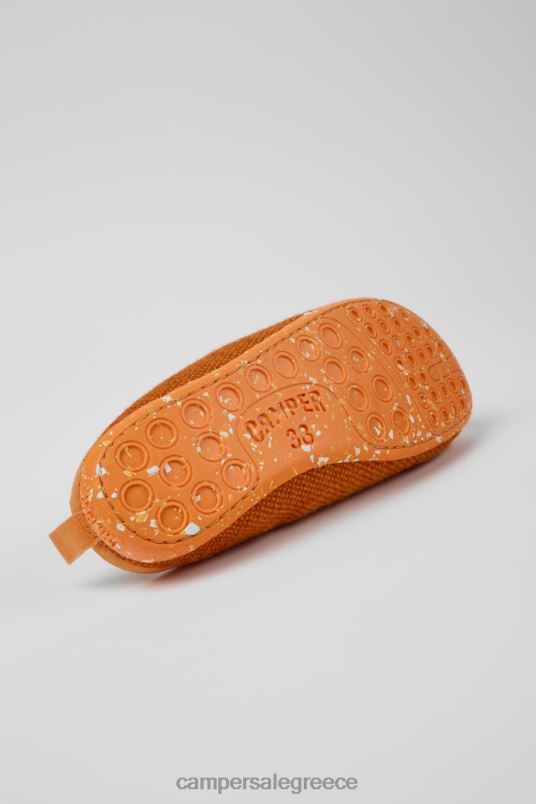 αποκλειστικές γυναικείες παντόφλες από μαλλί και βισκόζη πορτοκαλί wabi Camper V20TF1178 πορτοκάλι